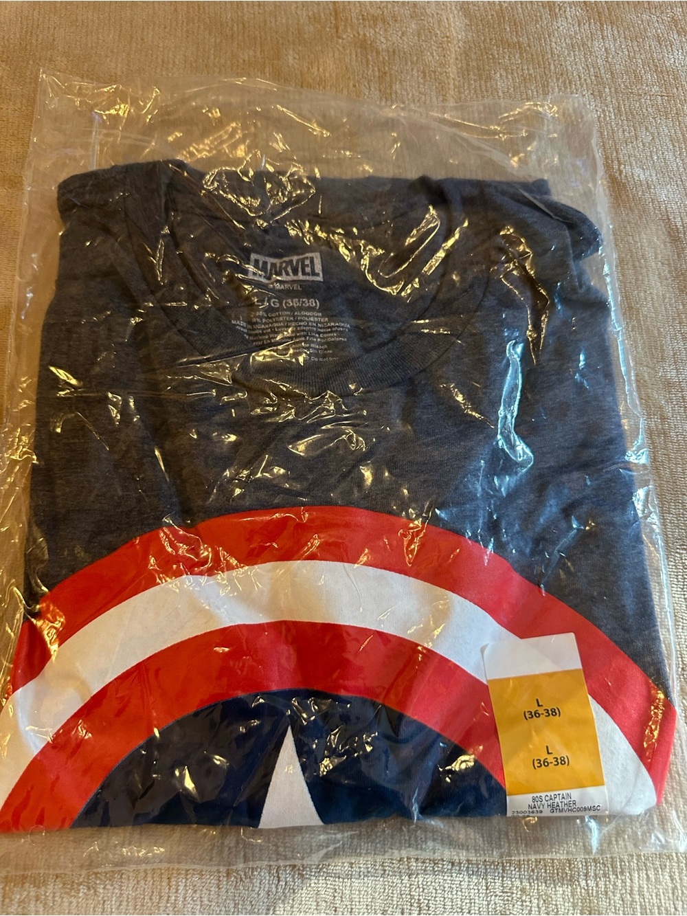 Marvel Captain America Shield Tee - Navy, Red, White, Blue